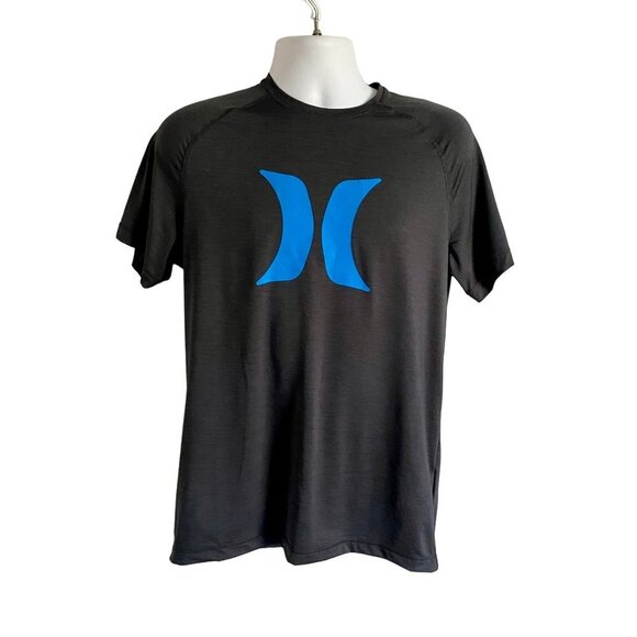 Hurley Exist Icon Short Sleeve Shirt Rashguard UPF50 Men's Medium NEW - Picture 3 of 8